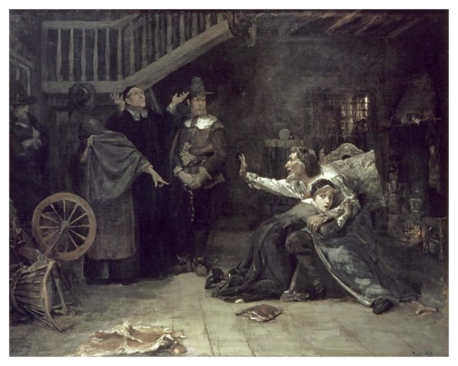 "Accused of Witchcraft" Digital Paper Print by Douglas Volk, 18"x15"