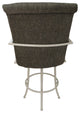 Swivel Counter Bar Stool Metal Frame 26", Sanora Brown, Beige Frame