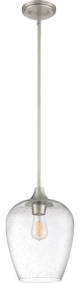 Towne 1-Light Mini Pendant, Brushed Nickel