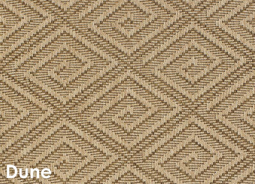 Curacao Custom Cut Indoor Outdoor Area Rug, Dune, 7x7