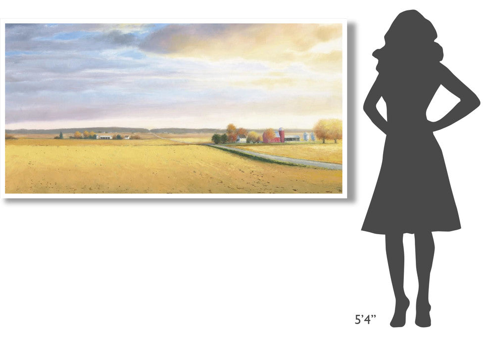 "Heartland Landscape" Digital Paper Print by James Wiens, 74"x38"