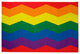 Pride Chevron Chenille Rug, Pride Chevron, 2'x3'