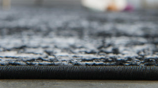 Unique Loom Black Casino Sofia 2'x6'7" Runner Rug