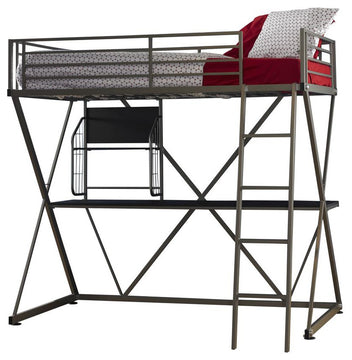 Pewter Student Loft bed