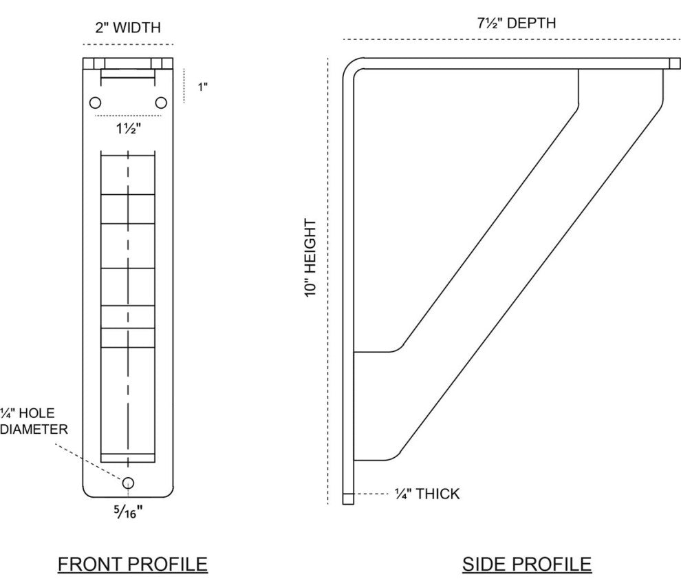Traditional Wrought Iron Bracket