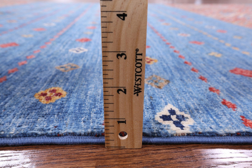 6' 9" X 9' 8" Super Kazak Khorjin Hand Knotted Wool Rug Q5343