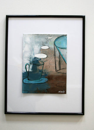 "Dreaming Coffee" Original Abstract On Paper By Mavis
