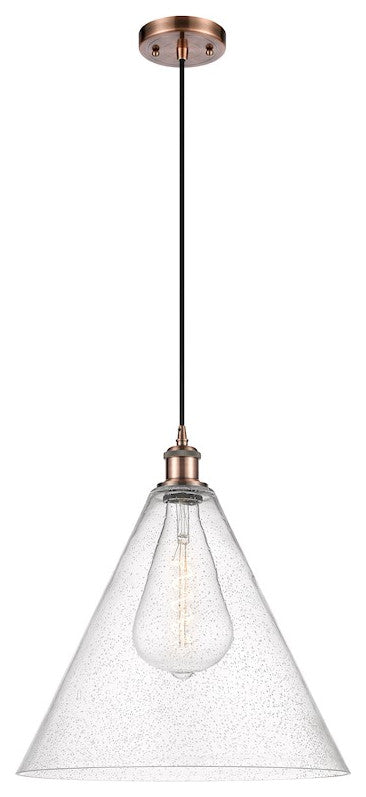 Innovations Lighting 516-1P-AC-GBC-164-LED Ballston Cone 1 Light 16" Pendant