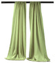 LA Linen Polyester Poplin Backdrop Drape 96"x58", 2 Pack, Sage
