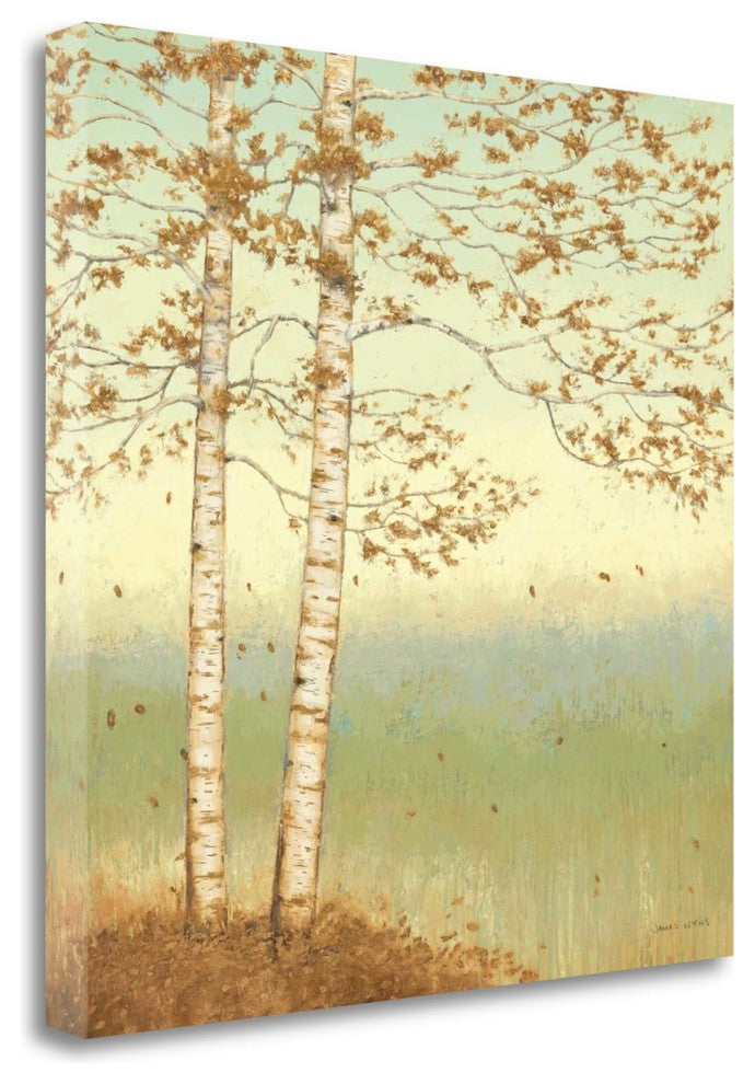 "Golden Birch I With Blue Sky" By James Wiens, Giclee on Gallery Wrap Canvas