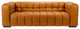 Grenoble 29"H x 94"W x 34"D Sofa, Brown, 100% Leather