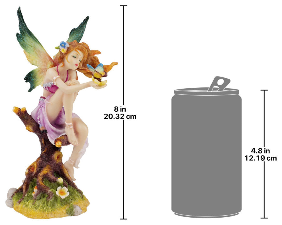 Kiss of the Butterfly Fairy Statue