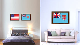 Fiji Country Flag Canvas Print, 19"x27"
