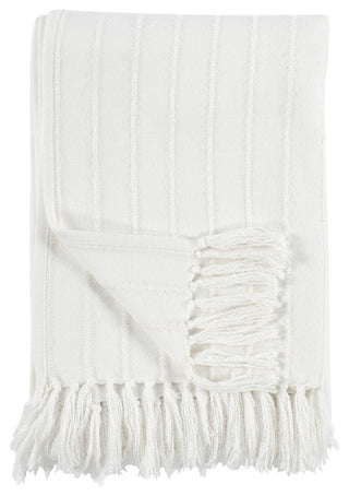 Hendri 50"x 70" Throw Blanket by Kosas Home, White