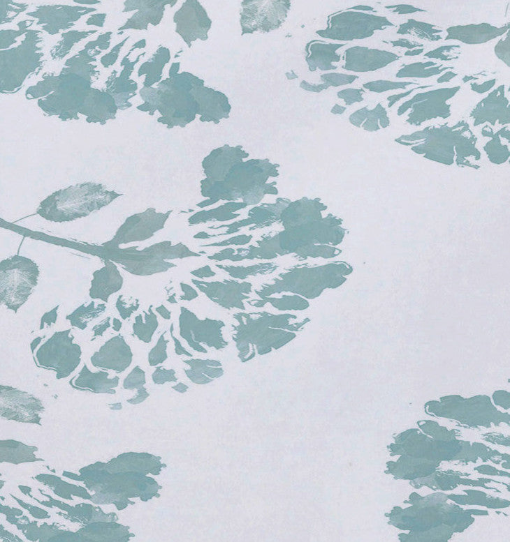April, Floral Print Placemat, Aqua