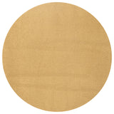 Haze Solid Low-Pile Runner Rug, Mustard, 5' Round