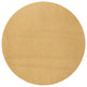 Haze Solid Low-Pile Runner Rug, Mustard, 5' Round