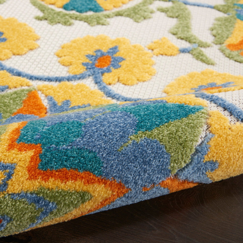 Nourison Aloha 7' x 10' Multicolor Transitional Area Rug