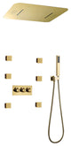 Mount Rainfall Shower System With Jetted Body Sprays, Remote Control