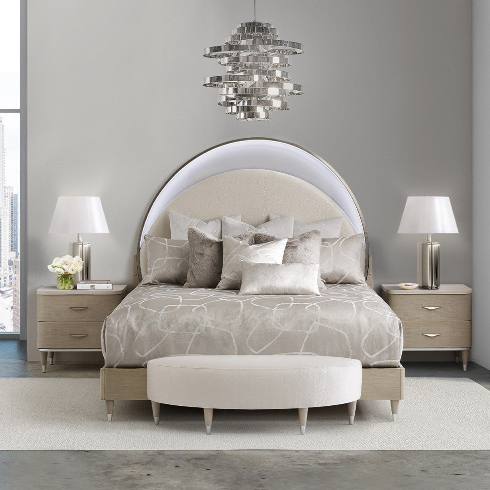 Hemispheres 8-Light Chandelier - Silver