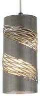 Flow 1-Light Cylinder Mini Pendant, Steel