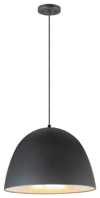 ET2 E24916 Fungo 24"W LED Pendant - Black / Satin Brass
