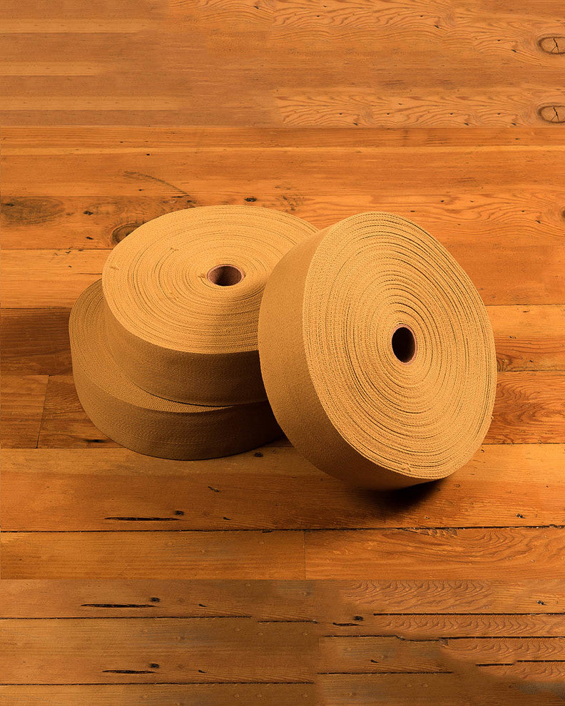 NaturalAreaRugs Cotton Non Slip Carpet Tape (2.75 In x 164 Ft), Tan