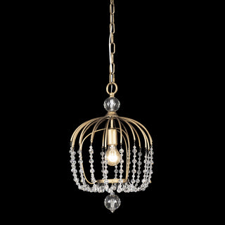 Voliere One Light Pendant, Havana Gold