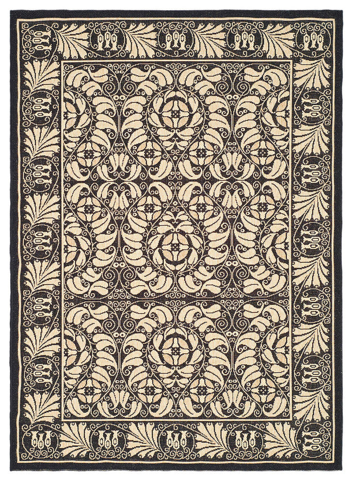 Safavieh Courtyard cy5146d Black, Sand Area Rug