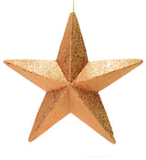 Vickerman L180158 23" Rose Gold Glitter Star Christmas Ornament
