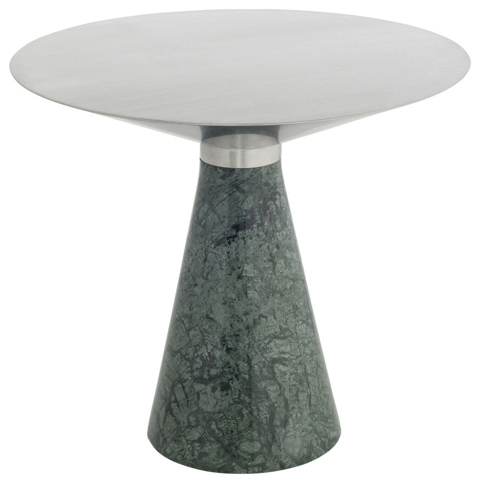 Iris Silver Metal Side Table, HGNA541