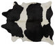 Pergamino Black And White Cowhide Rug, Large