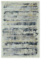 4"x6" Blue White Distressed Traditional Area Rug