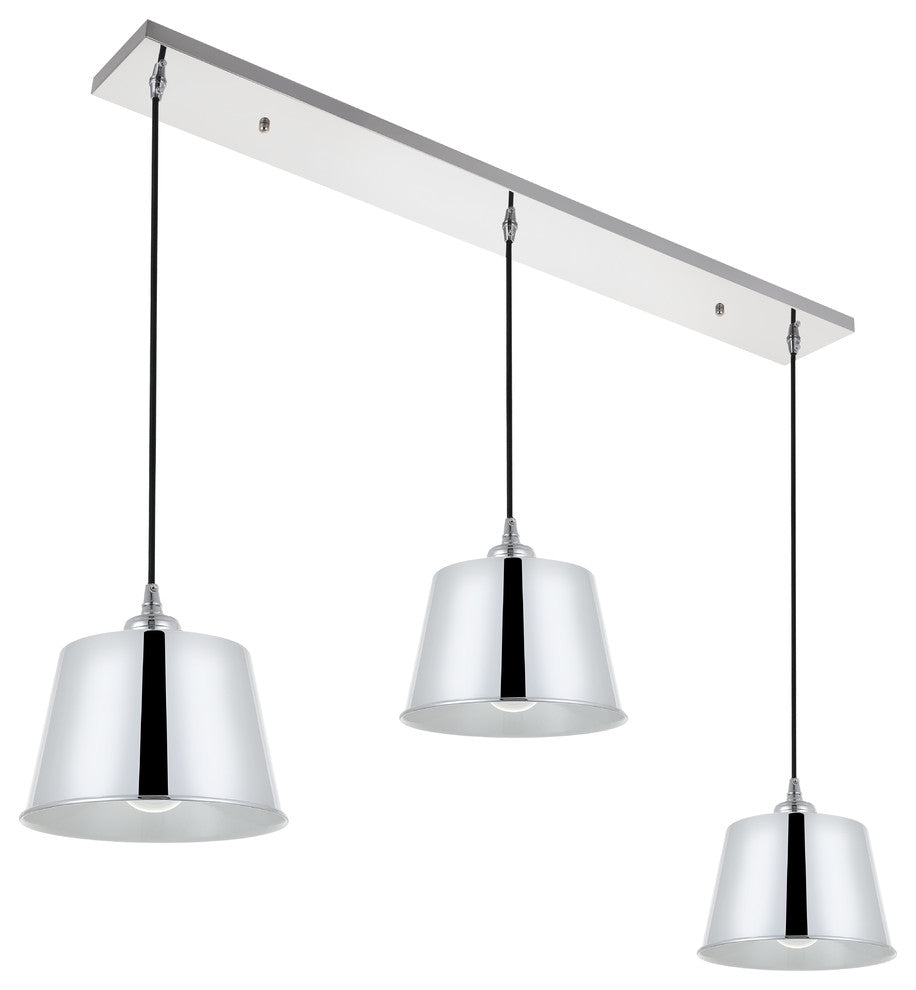 Chrome Finish 3-Light Pendant