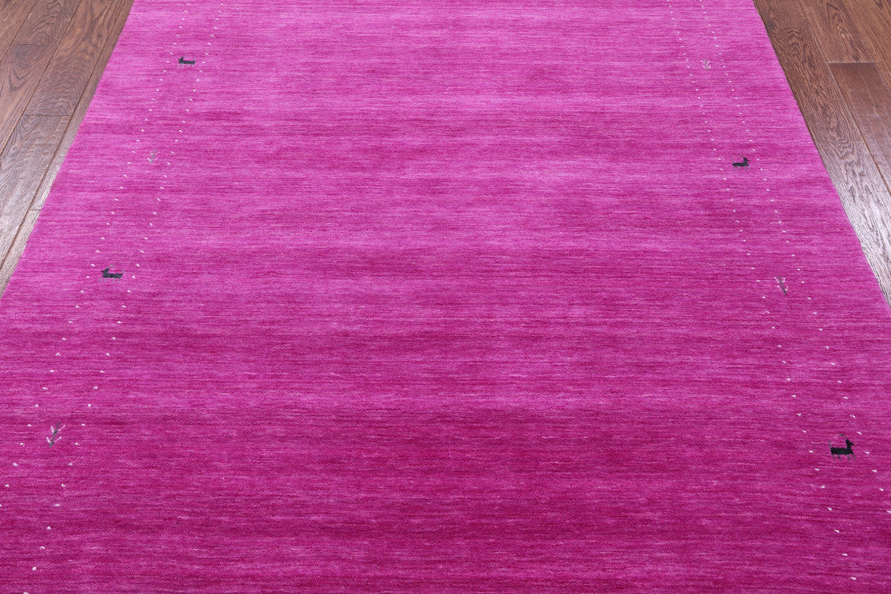 Persian Gabbeh Handmade Wool Rug 6' 0" X 9' 0" - Q15062