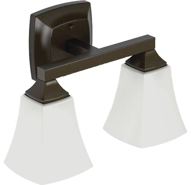Moen YB5162ORB Voss Oil Rubbed Bronze Two Globe Bath Light
