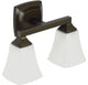 Moen YB5162ORB Voss Oil Rubbed Bronze Two Globe Bath Light