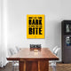 "Bark And Bite Poster Yellow" Fine Art Print