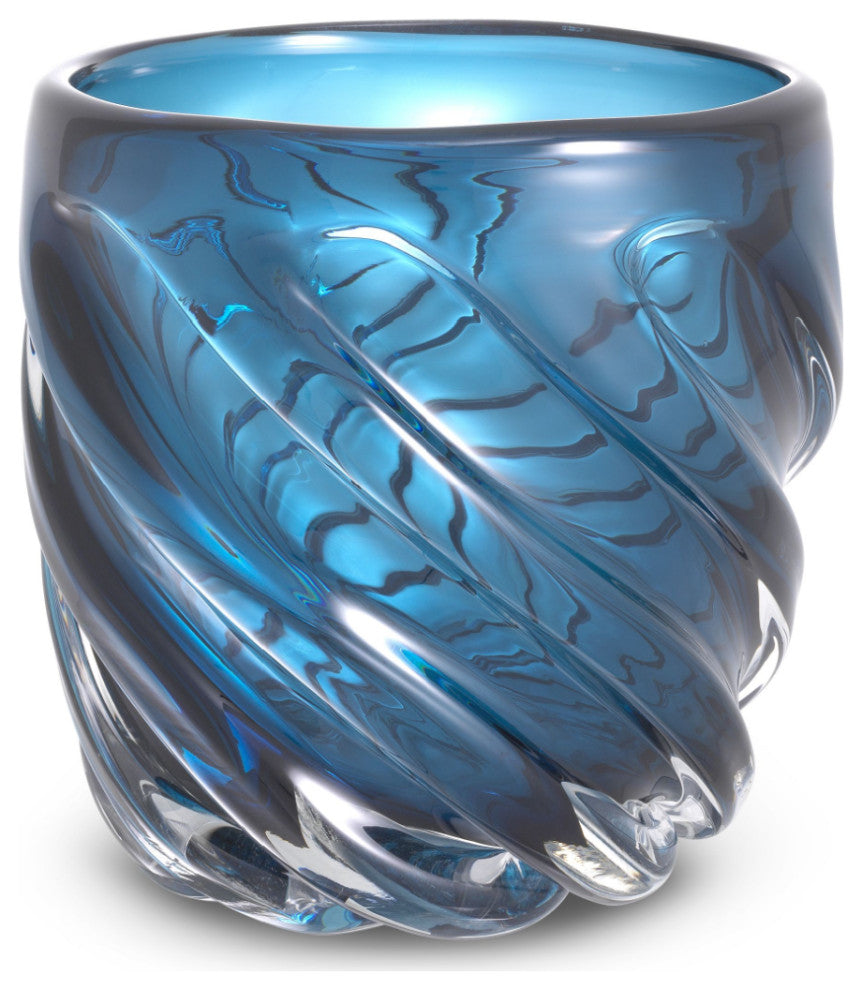 Blue Handblown Glass Vase | Eichholtz Angelito S