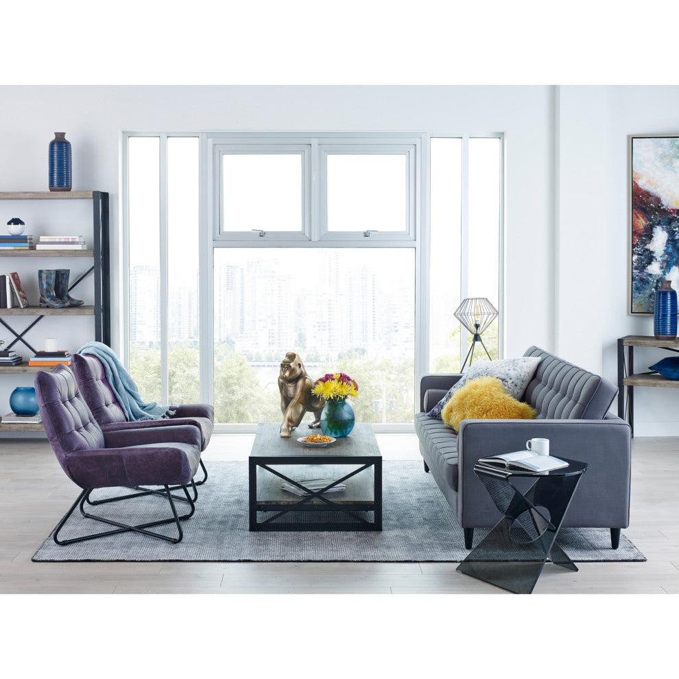 Modern Graduate Lounge Chair Purple - Purple