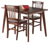 Shaye 3-PC Set Dining Table w/ Slat Back Chairs