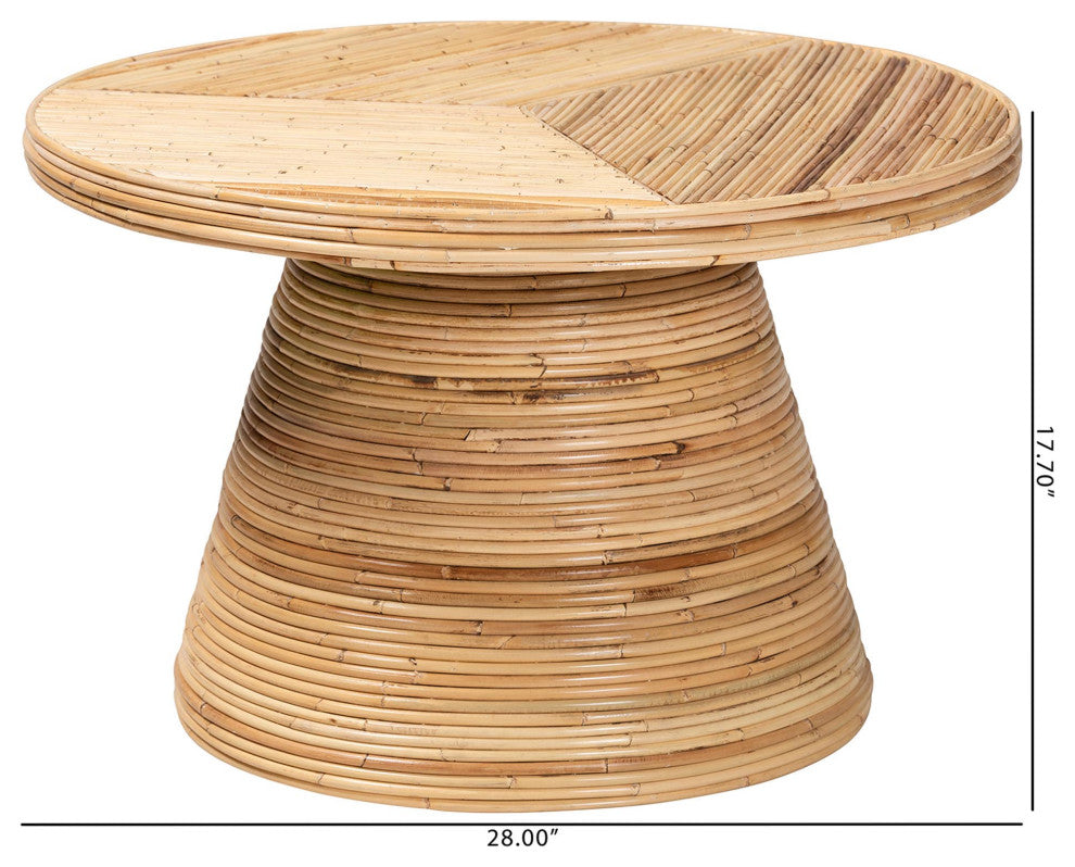 Ruby Natural Rattan Coffee Table