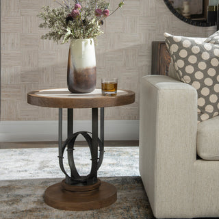 Uttermost Sydney-Light Oak Accent Table