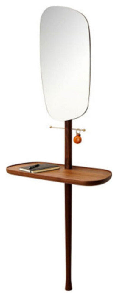 Nomon Recibidor Hallway Furniture, Natural Walnut and Polished Brass