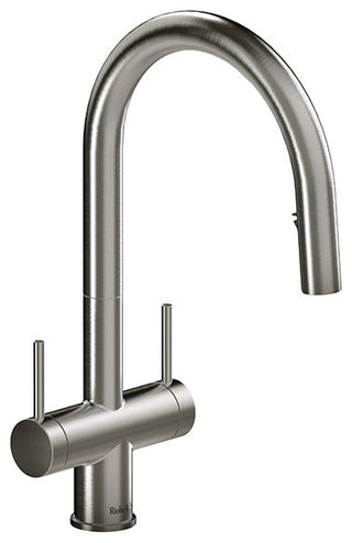 Azure Kitchen Faucet With Spray, Stainless Steel