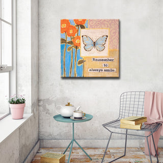 Canvas Art 'Happy Thoughts II' by Hope Hansen, 12"x12"
