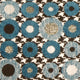 Pillow Decor - Houndstooth Spheres Throw Pillow, Blue, 18" X 18"