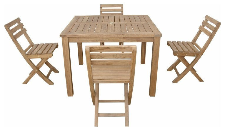 Anderson Teak Set-212 Montage Alabama 5- Pieces Dining Set