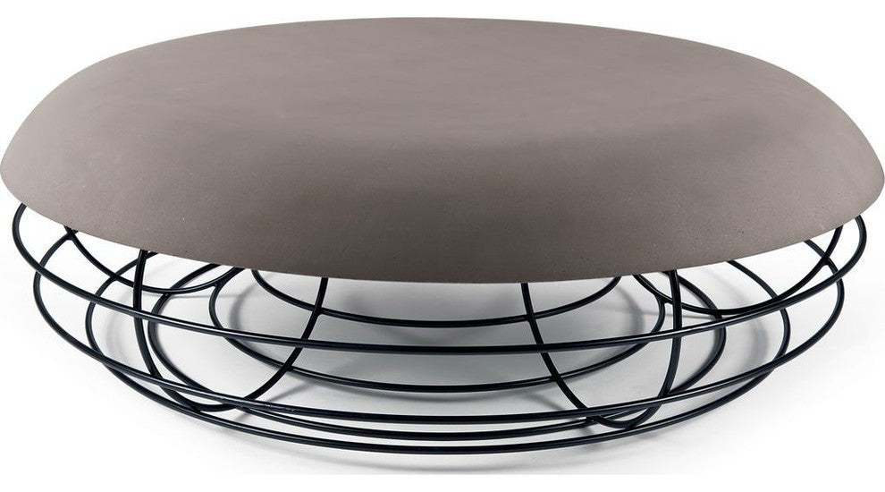 Atipico Nudo Coffee Table, Signal Black/Dove Gray
