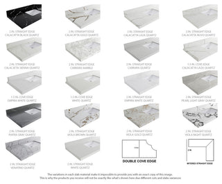 Boston 30" Single Sink Bath Vanity in Fine Grain 2" Carrara Marble